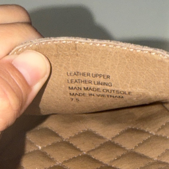 Birdies Blackbird brown suede gold metallic pointed toe loafer, women’s size 7.5 - Picture 4 of 9